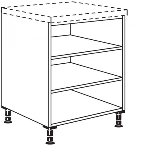 Unterschrankregal mit 2 feste Böden