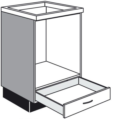 Unterschrank für Einbauherde mit 1 Schubkasten