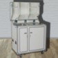 kitcase pro-art Kofferküche weiss matt - Die mobile Küche im Flightcase mit Rollen [1/9]