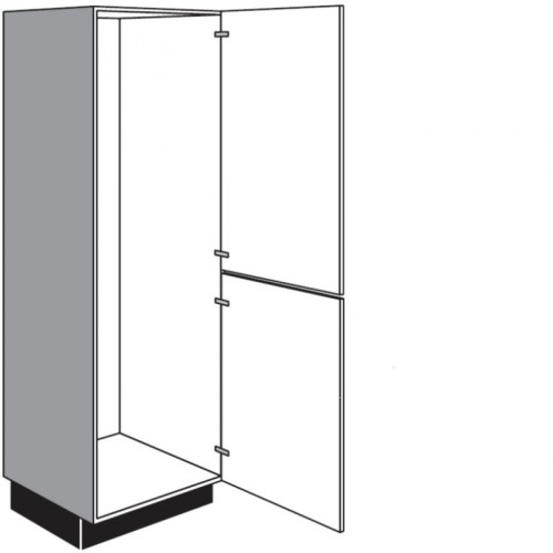 Geräteumbauschrank mit 2 Geräte-Drehtüren