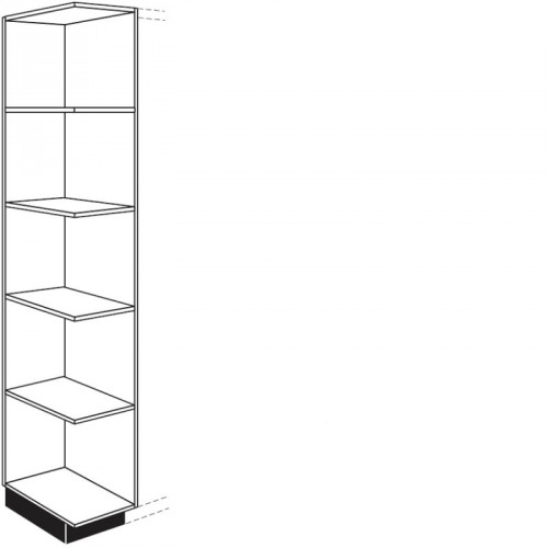 Seitenschrank-Abschlussregal in Korpusfarbe