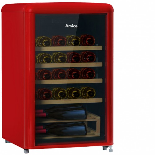 Stand, Retro Weinklimaschrank für 30 Bordeauxflaschen