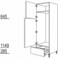 Hochschrank Geräte-Umbau für Kühl- und Gefrierautomat [2/9]