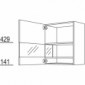 Abschlussvitrine Boulevard mit 1 Segmentglastür [2/13]