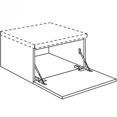 Unterschrank mit Barklappe