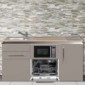 Miniküche Designline 170 cm breit mit Mikrowelle, Geschirrspüler [12/30]