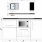 Miniküche Designline 170 cm breit mit Mikrowelle, Geschirrspüler [27/30]