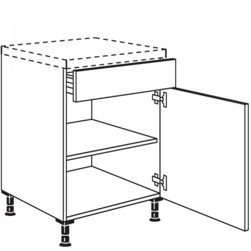 Unterschrank mit 1 Schukasten und 1 Tür