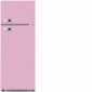 Kühl-/Gefrierkombination 143 cm Höhe Retro Design Pink [1/2]