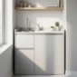 modulLINE ML 110 KA Minik&uuml;che aus Holz mit K&uuml;hlschrank [6/25]