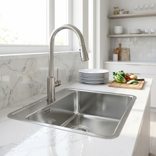 Edelstahlsp&uuml;hle Ohio 50x40