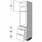 Seitenschrank für Einbaugeräte mit 2 Auszügen [2/17]