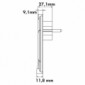 Flachstecker Dreifach-Tischsteckdose 45° [2/2]