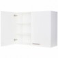 Oberschrank Wandschrank W90-01 mit 2 Drehtüren und 2 verstellbare Einlegeböden [3/4]