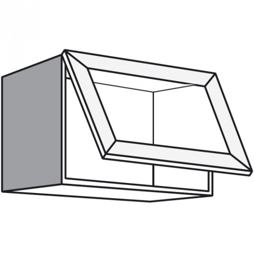 Hängeschrank mit 1 Glas-Klapptür