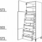 Hochschrank mit 5 Innenauszügen [2/9]