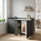 modulLINE ML 120F K Minik&uuml;che aus Holz mit K&uuml;hlschrank und Auszug [1/27]