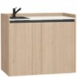 modulLINE ML 120F K Minik&uuml;che aus Holz mit K&uuml;hlschrank und Auszug [12/26]