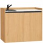 modulLINE ML 120F K Minik&uuml;che aus Holz mit K&uuml;hlschrank und Auszug [13/26]
