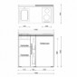 modulLINE ML 120F K Minik&uuml;che aus Holz mit K&uuml;hlschrank und Auszug [23/26]