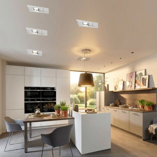 L-K&uuml;che mit Insel Leerblock Impuls 240 x 330 cm Stellmass