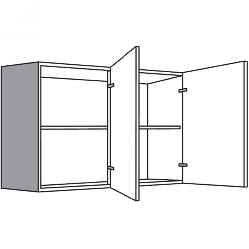 Hängeschrank mit 2 Drehtüren