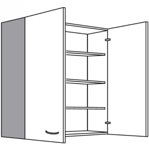 Hängeschrank mit 2 Drehtüren