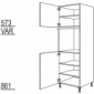 Hochschrank für Geräte-Umbauten, Backofen [2/9]