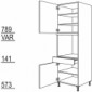 Hochschrank für Geräte-Umbauten, Backofen [2/9]