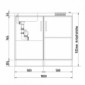 Singlek&uuml;che ohne K&uuml;hlschrank 100 cm dekorf&auml;hig [11/12]