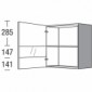 Hängeschrank mit 1 Segmentglastür [2/17]