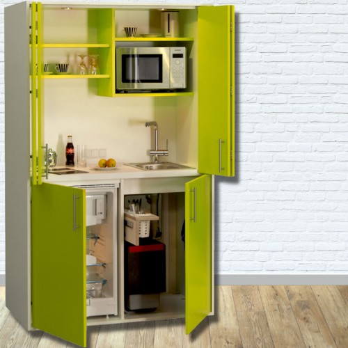 Designline Pro Art Schrankkuche 118 Cm Lime Weiss