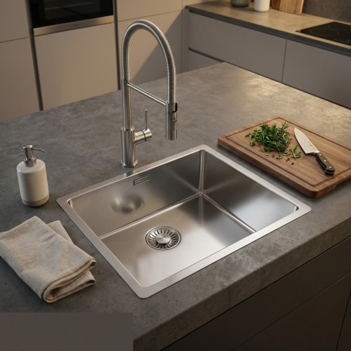 Edelstahlbecken f&uuml;r die K&uuml;che New York 45x40