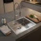 Edelstahlbecken f&uuml;r die K&uuml;che New York 45x40 [1/9]