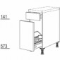 Unterschrank mit 1 Schubkasten [2/12]