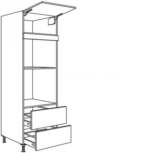 Hochschrank für Geräte-Umbauten, Backofen und Dampfgarer 590, 450 mm Nische