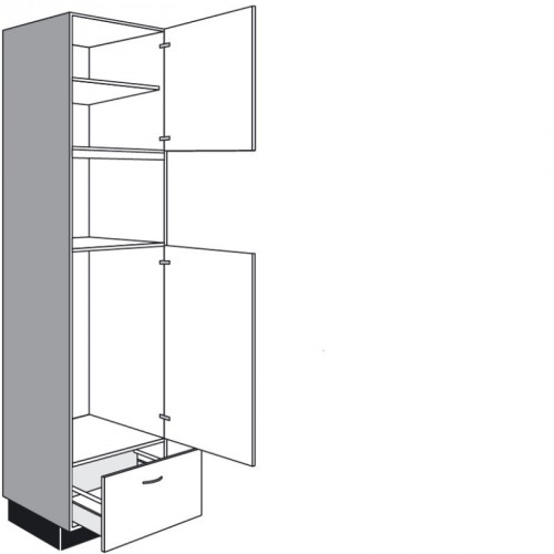 Einbau-Geräteschrank mit 2 Drehtüren