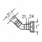 Schlauchverschraubung 45° [2/2]