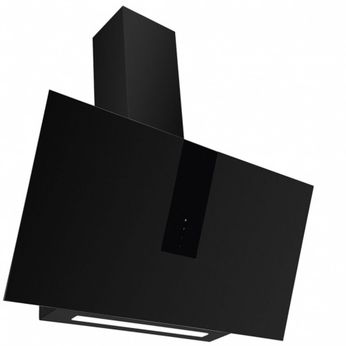 Wandhaube kopffrei Pure schwarz-matter Glasschirm Breite 60 cm