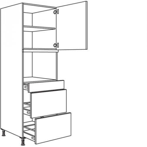 Hochschrank für Geräte-Umbauten, Dampfgarer Kompaktgerät