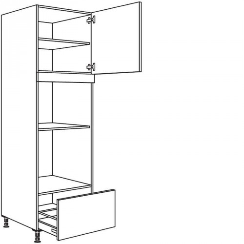 Hochschrank für Geräte-Umbauten, Backofen und Dampfgarer 590, 450 mm Nische