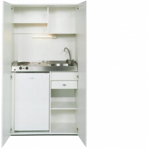 Schrankküche Breite 90 cm mit Kühlschrank F AKD