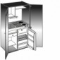 Schrankküche Breite 90 cm mit Kühlschrank F AKD [4/6]