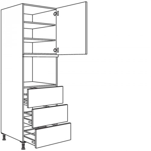 Hochschrank für Geräte-Umbauten, Dampfgarer Kompaktgerät