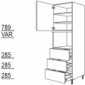 Hochschrank für Geräte-Umbauten, Dampfgarer Kompaktgerät [2/9]