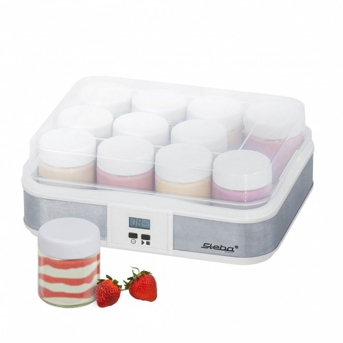 Edelstahl- Joghurt- Maker mit 2,4 Liter Volumen für 12 Becher