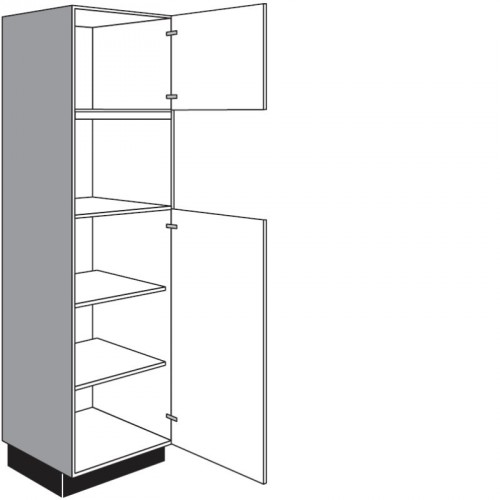 Seitenschrank für Einbaugeräte mit 2 Drehtüren