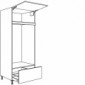 Hochschrank Geräte-Umbau Doppel-Backöfen 1298 mm Nische [1/9]