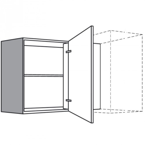 Eck-Hängeschrank mit 1 Drehtür