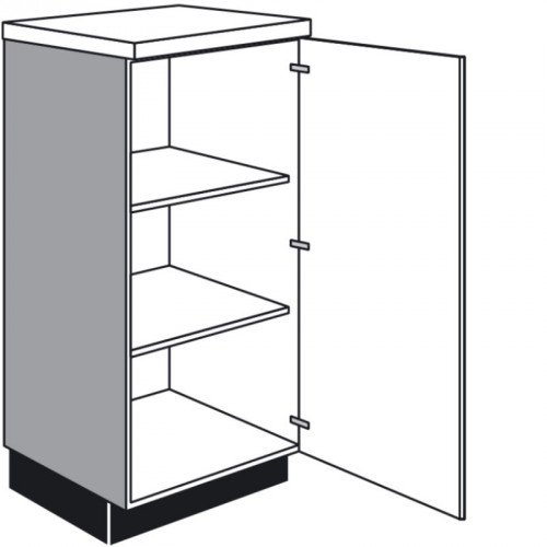 Highboard mit 1 Drehtür und 2 verstellbare Fachböden